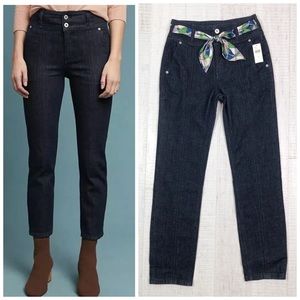 Anthropologie Pilcro High Rise Slim Straight Jeans